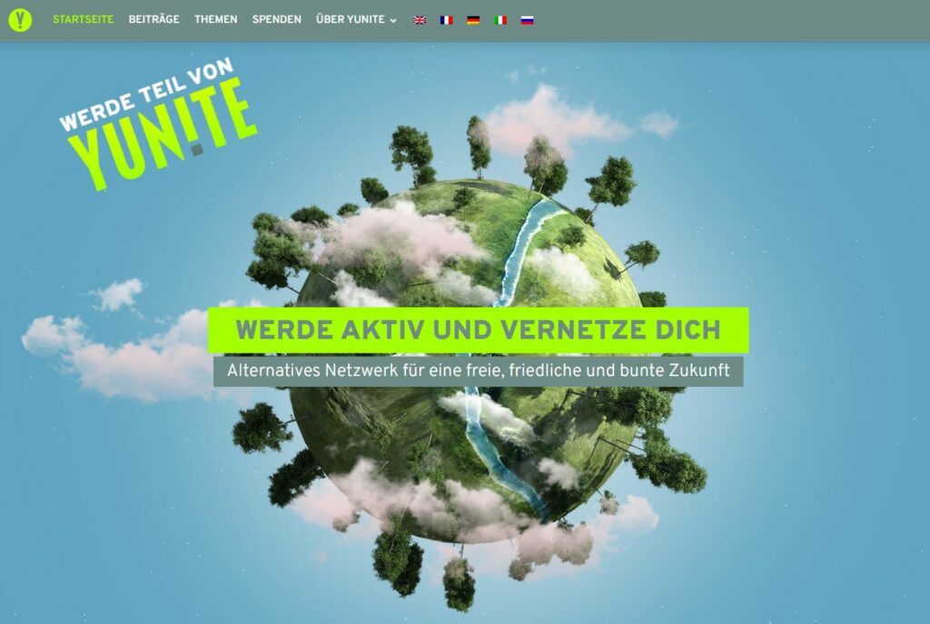 Yunite.org – soziales Netzwerk